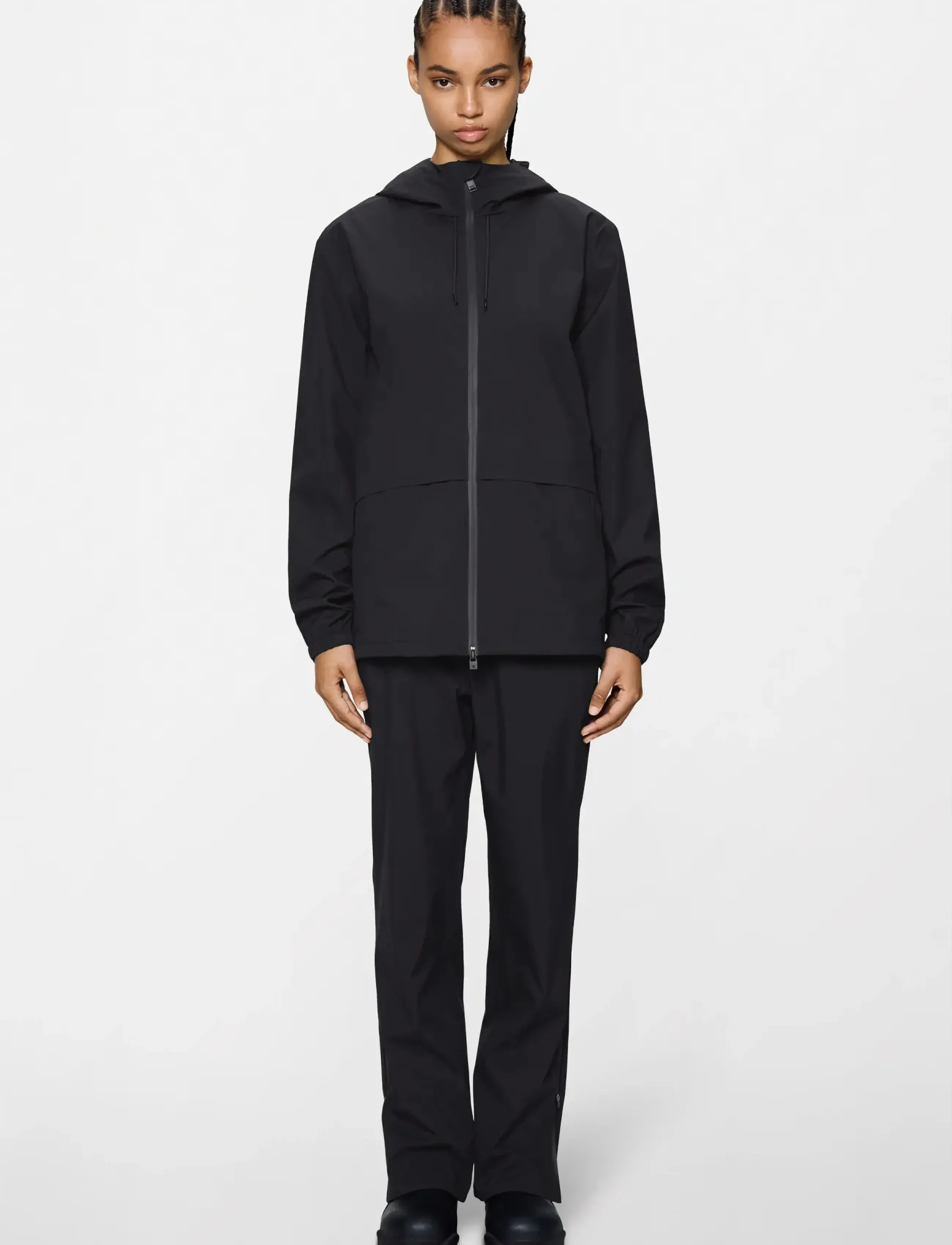 Rains Suva Hardshell Pocket Jacket W3 - Transitional Layering - BLACK / black