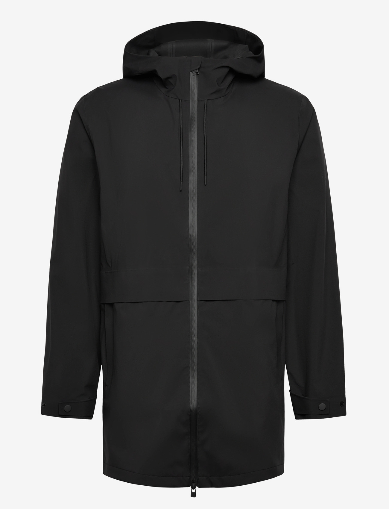 Rains - Suva Hardshell Long Jacket W3 - rain jackets - black - 1