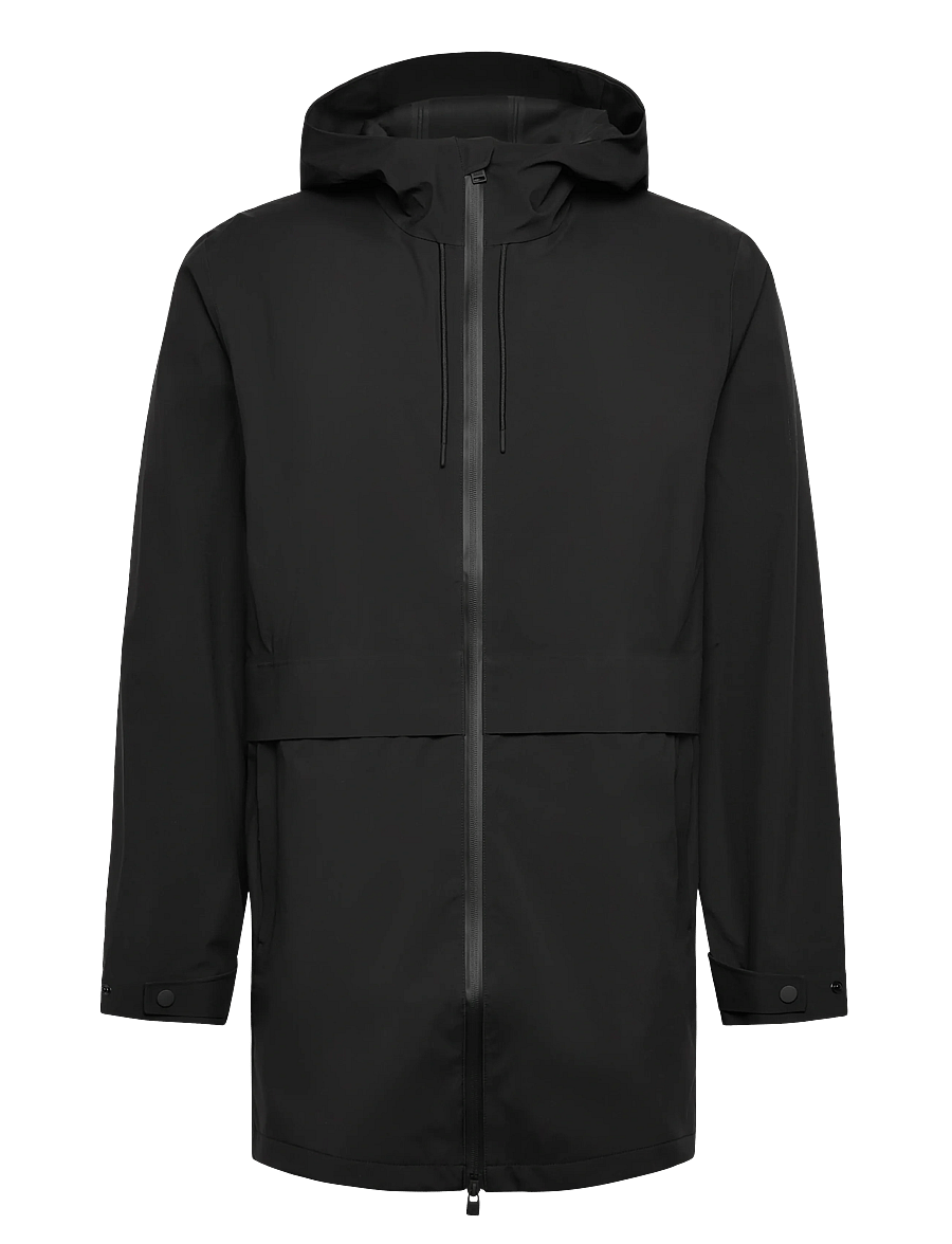 Rains - Suva Hardshell Long Jacket W3 - manteaux legères - black - 1