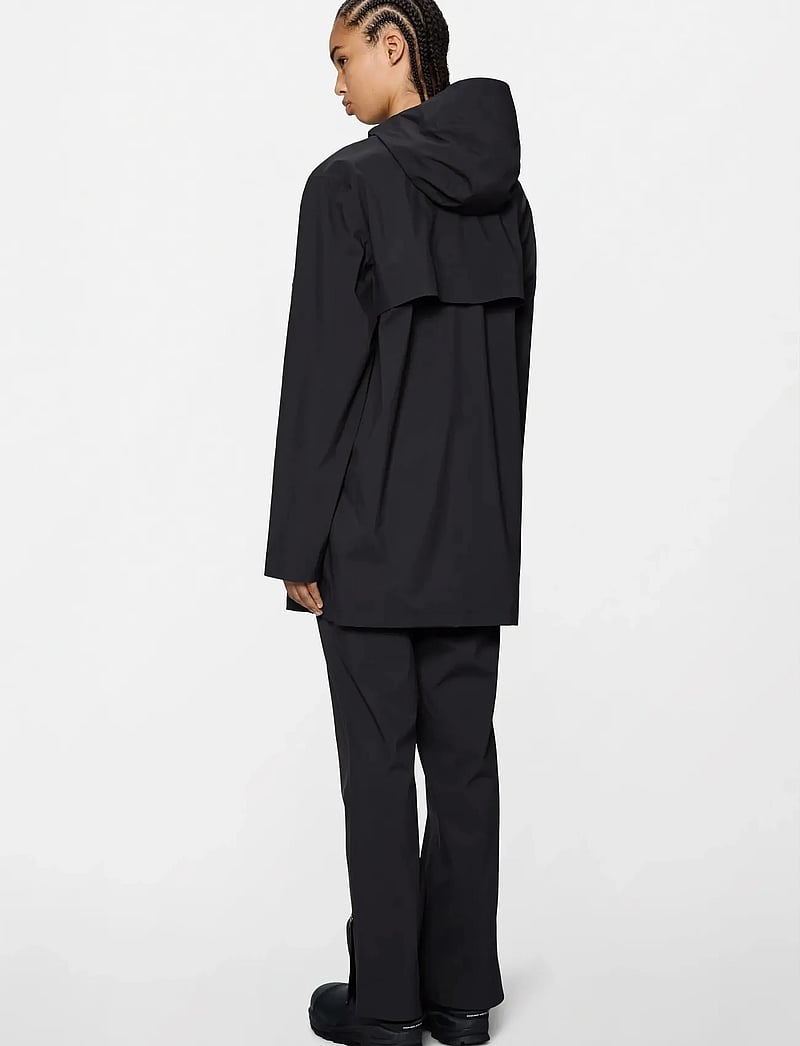 Rains - Suva Hardshell Long Jacket W3 - tunna rockar - black - 3