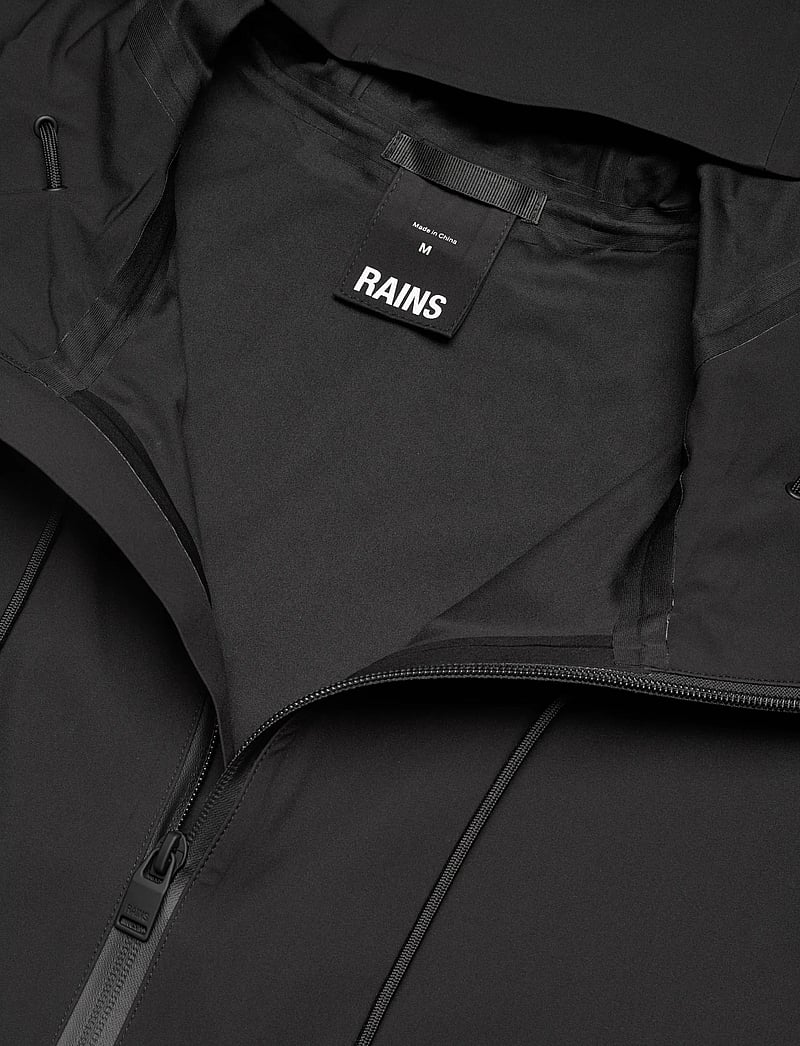 Rains - Suva Hardshell Long Jacket W3 - tunna rockar - black - 5