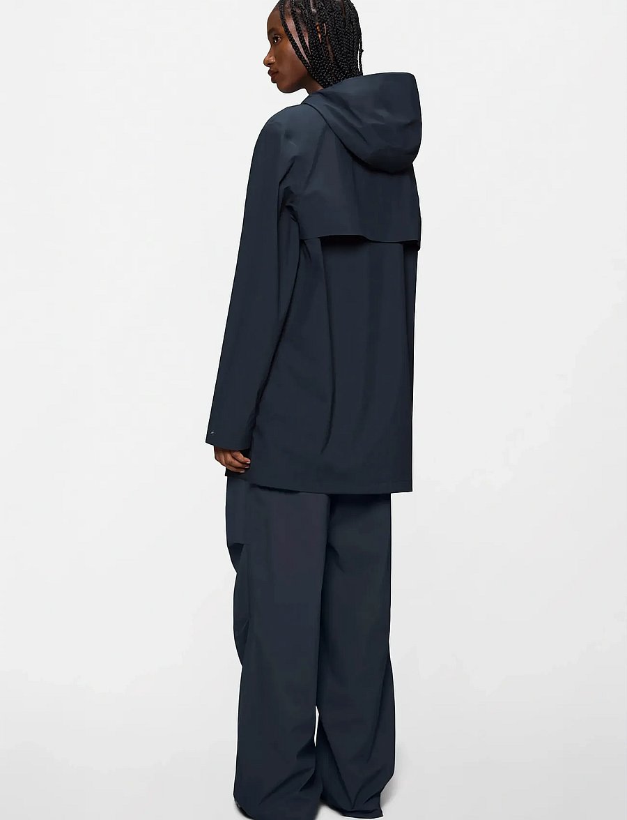 Rains - Suva Hardshell Long Jacket W3 - Õhukesed mantlid - navy - 3