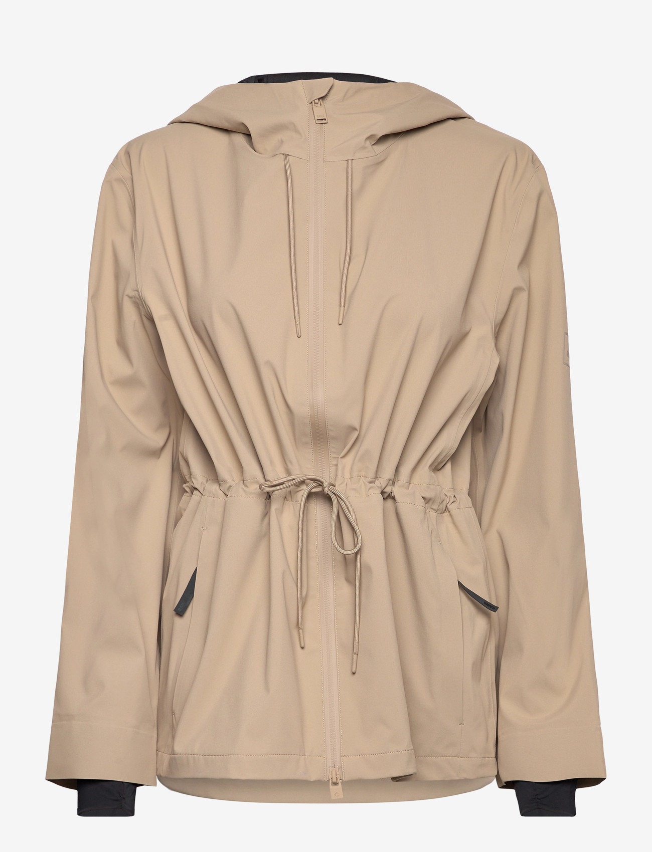 Rains - Suva Hardshell String W Jacket W3 - vihmamantlid - beige - 1