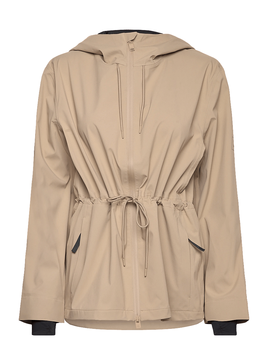 Rains - Suva Hardshell String W Jacket W3 - vihmamantlid - beige - 1