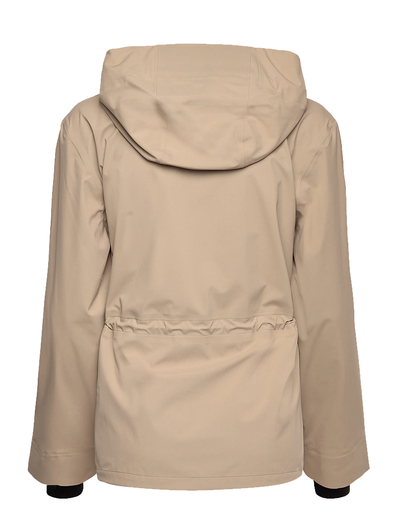 Rains - Suva Hardshell String W Jacket W3 - vihmamantlid - beige - 2