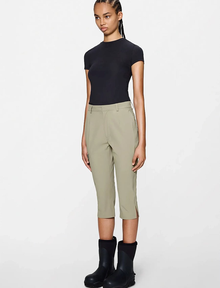 Rains - Suva Hardshell W Capri W3 - friluftsbyxor - beige - 2