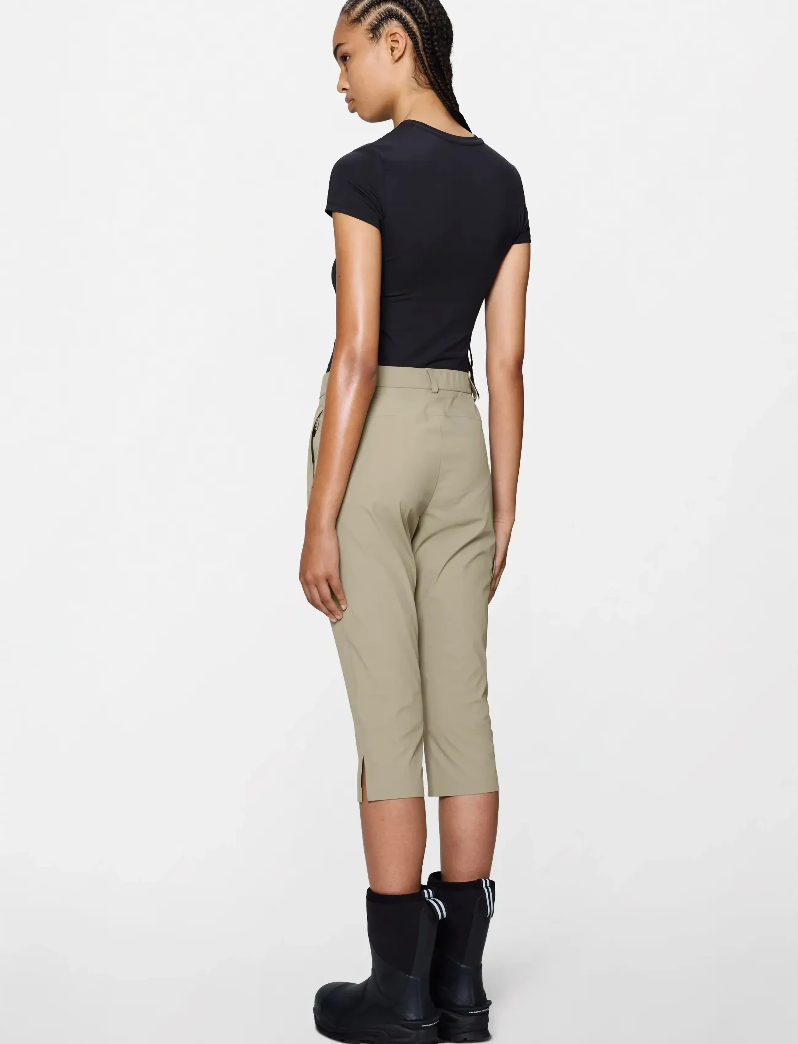 Rains - Suva Hardshell W Capri W3 - friluftsbyxor - beige - 3
