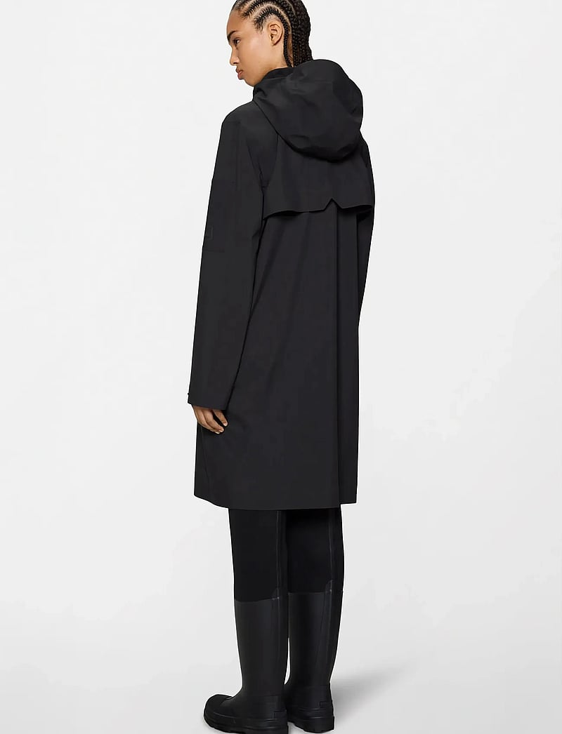 Rains - Suva Hardshell Coat W3 - regenmäntel - black - 3