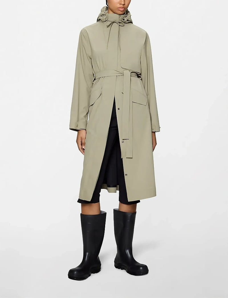 Rains - Suva Hardshell W Coat W3 - trencze - beige - 0