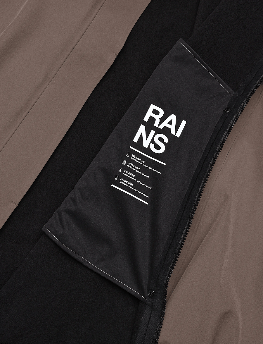 Rains - Suva Softshell A-Line W Jacket W3T2 - regnjakker - cinder - 5