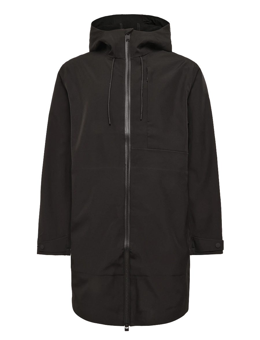 Rains - Suva Softshell Long Jacket W3T2 - regenmäntel - black - 0