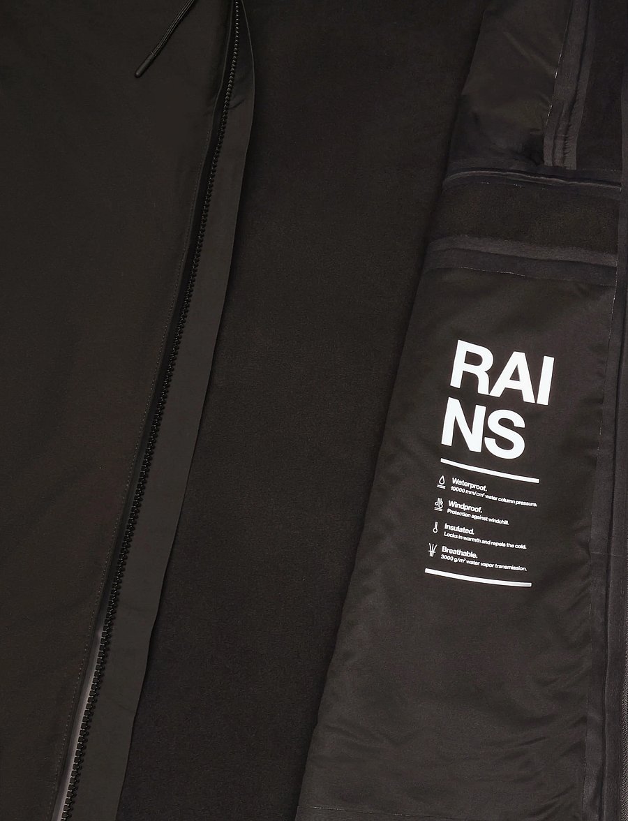 Rains - Suva Softshell Long Jacket W3T2 - regenmäntel - black - 5