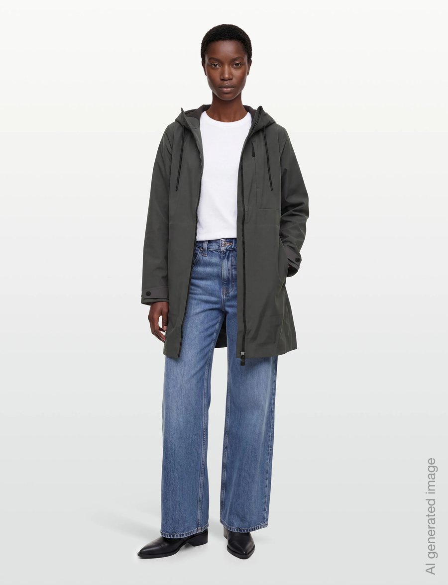Rains - Suva Softshell Long Jacket W3T2 - regnyfirhafnir - dark grey - 4