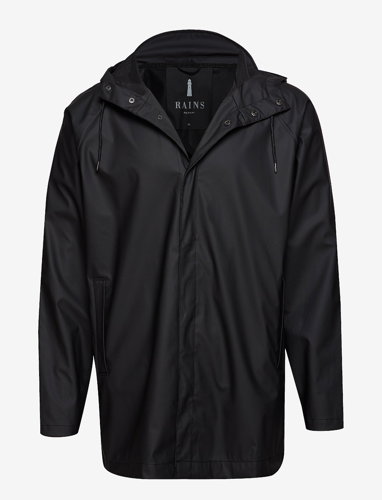 Rains - Short Coat - 01 black - 0