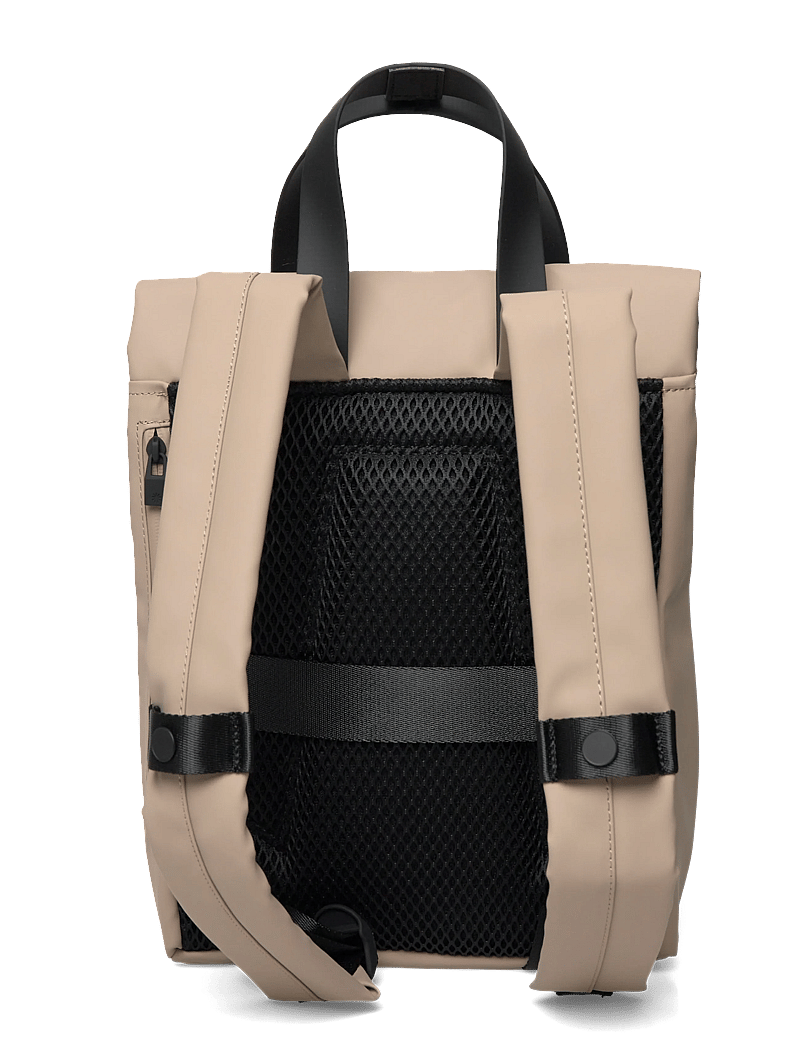 Rains - 2 Way Tote Backpack Mini W3 - affärsryggsäckar - beige - 2
