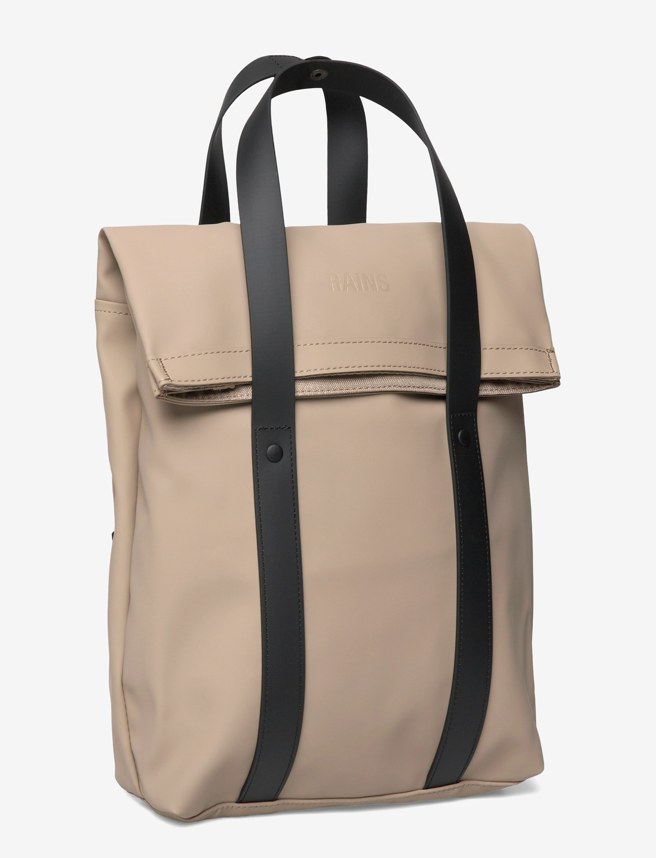 Rains - 2 Way Tote Backpack Mini W3 - affärsryggsäckar - beige - 3