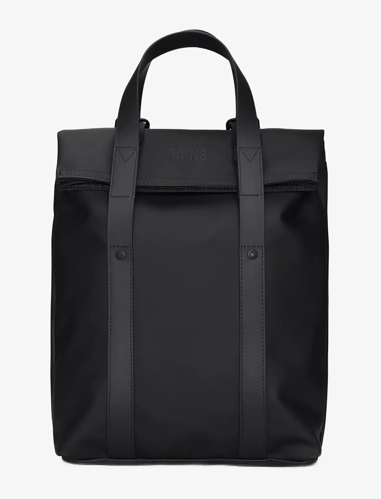Rains 2 Way Tote Backpack Mini W3 - Ryggsäckar - BLACK / black