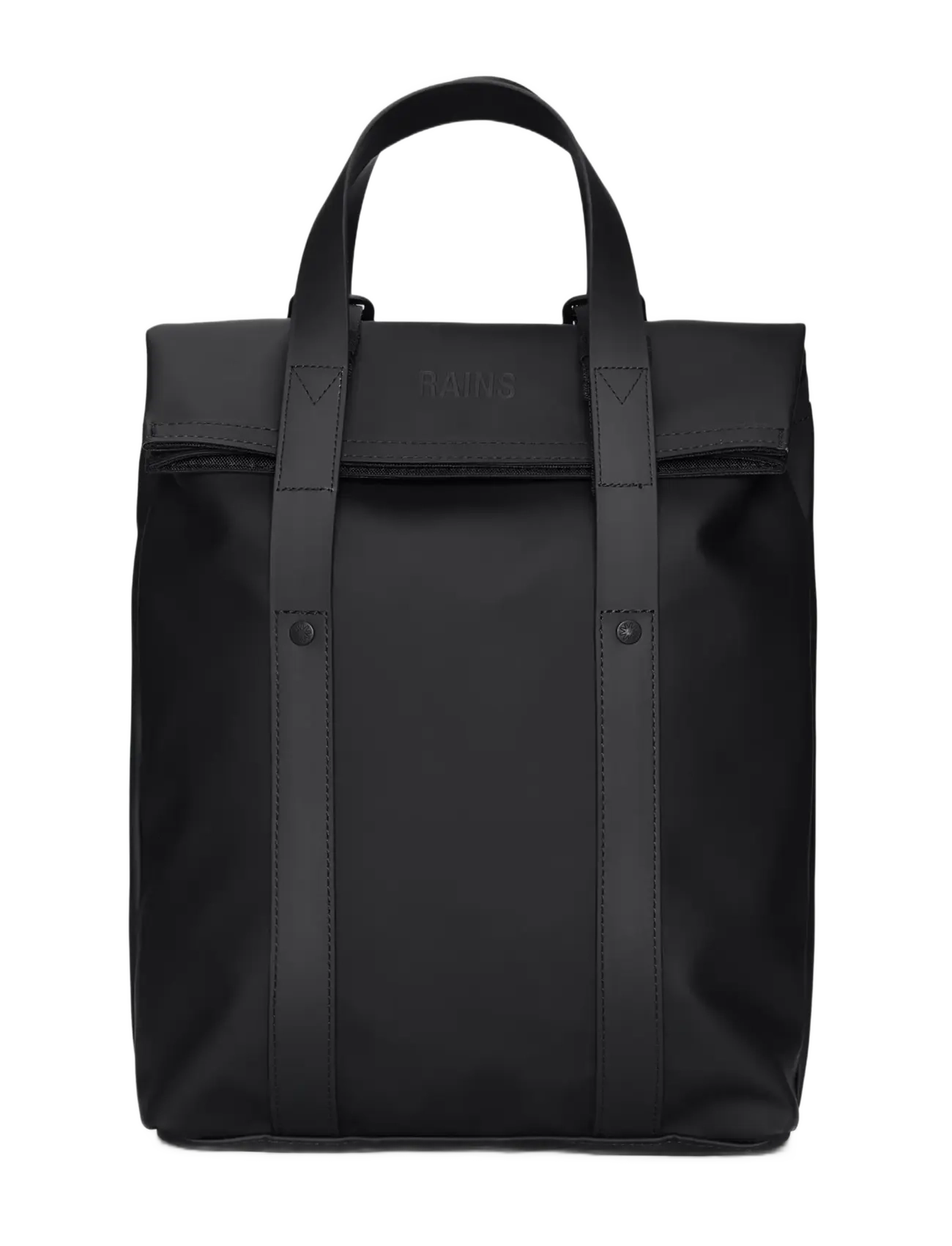 RAINS 2 Way Tote Rucksack Mini W3 Schwarz - One Size - Damen
