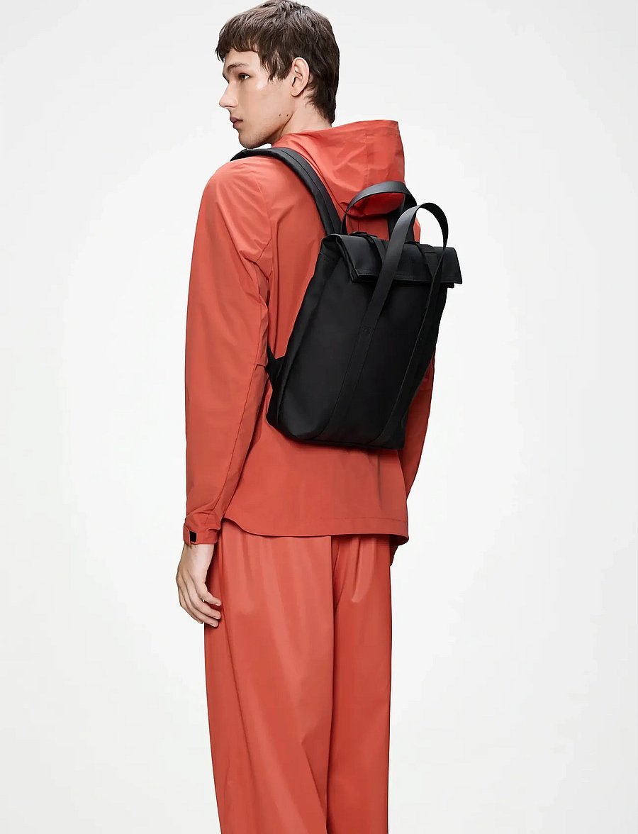 Rains - 2 Way Tote Backpack Mini W3 - Äripäeva seljakotid - black - 0
