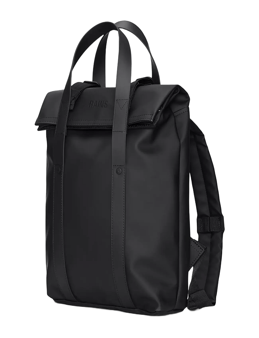 Rains - 2 Way Tote Backpack Mini W3 - Äripäeva seljakotid - black - 3