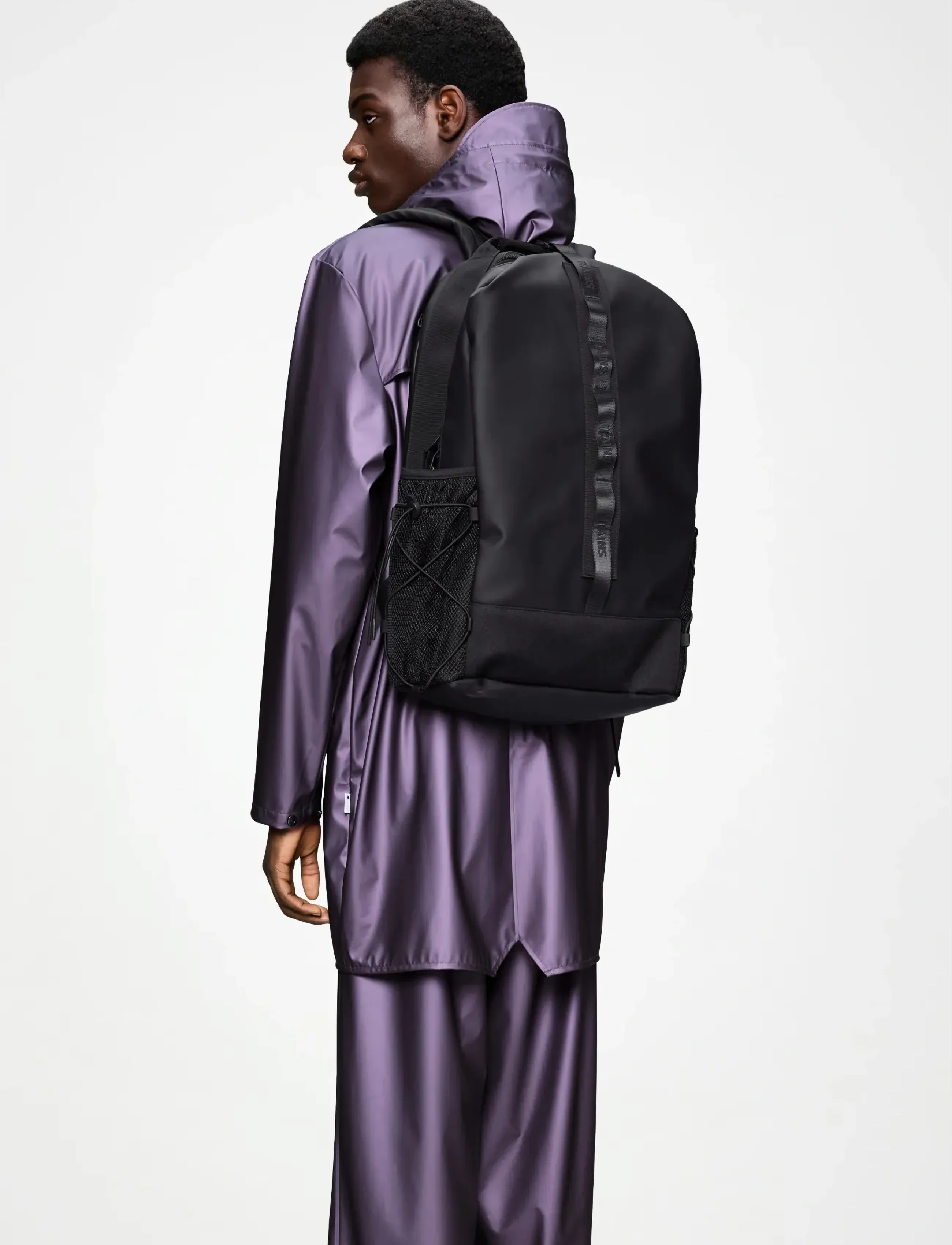 Rains Trail Clip Front Backpack W3 - Väskor - BLACK / black