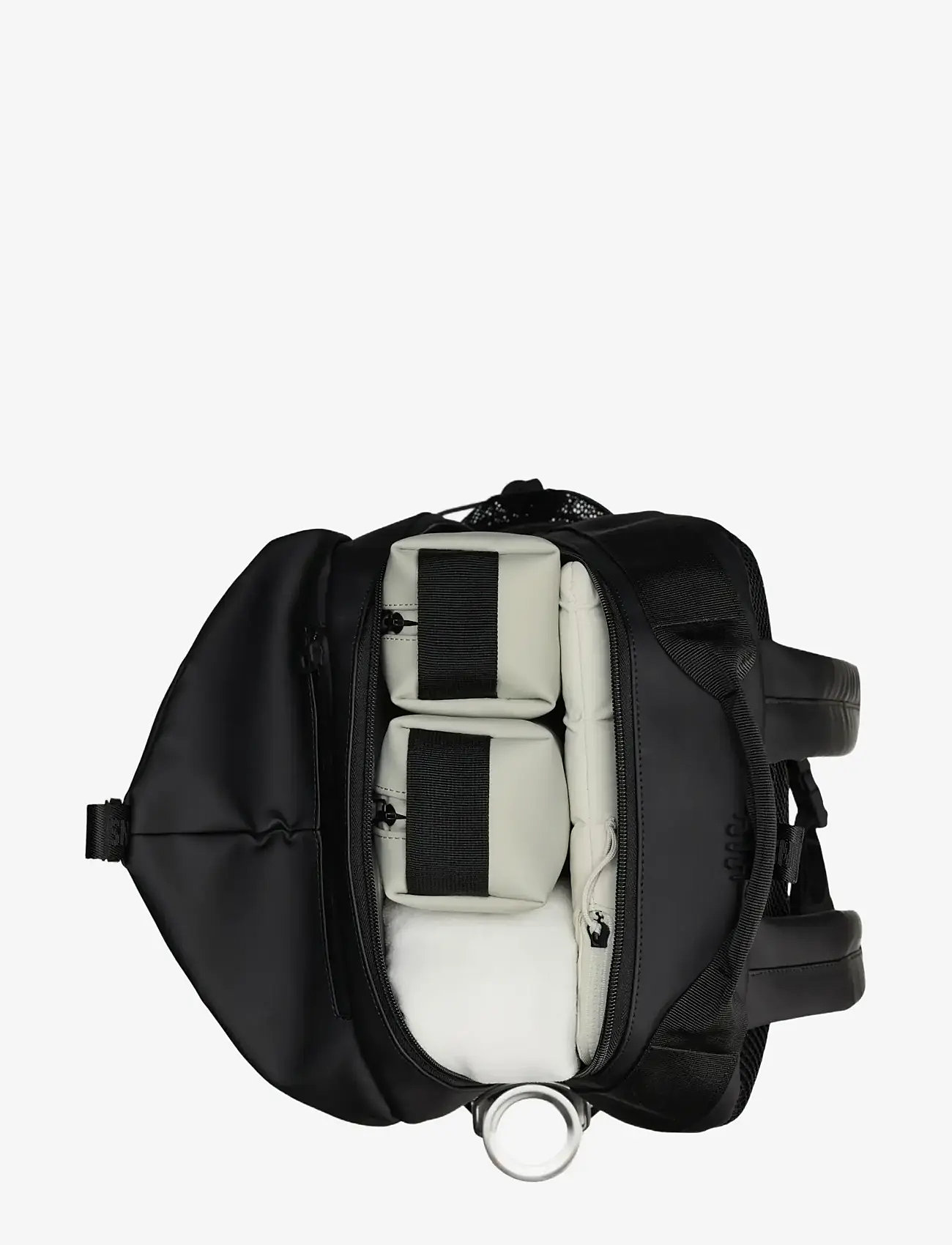 Rains - Trail Clip Front Backpack W3 - waterproof bags - black - 4