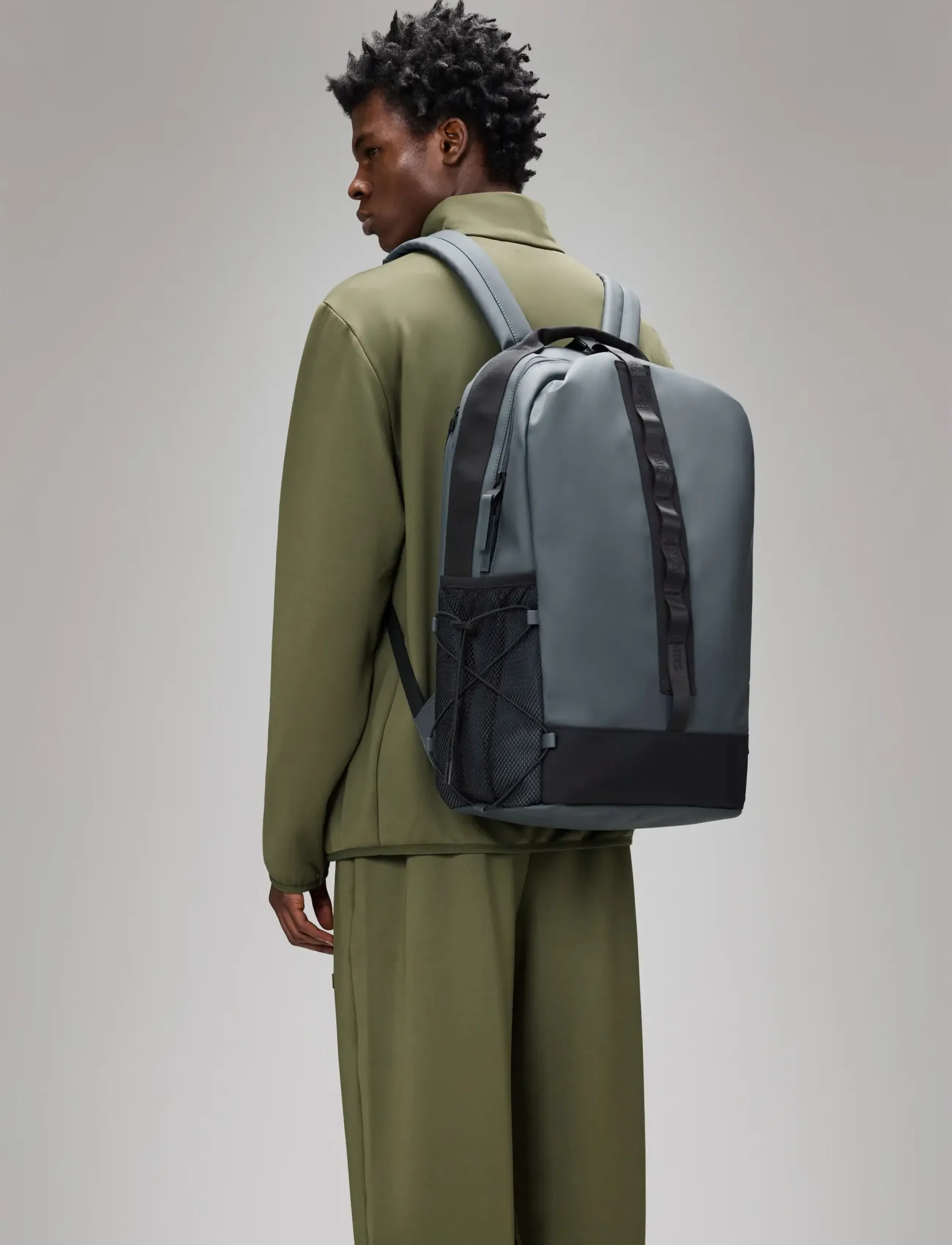Rains Trail Clip Front Backpack W3, One Size, Designer, Grau - Backpacks, Frauen