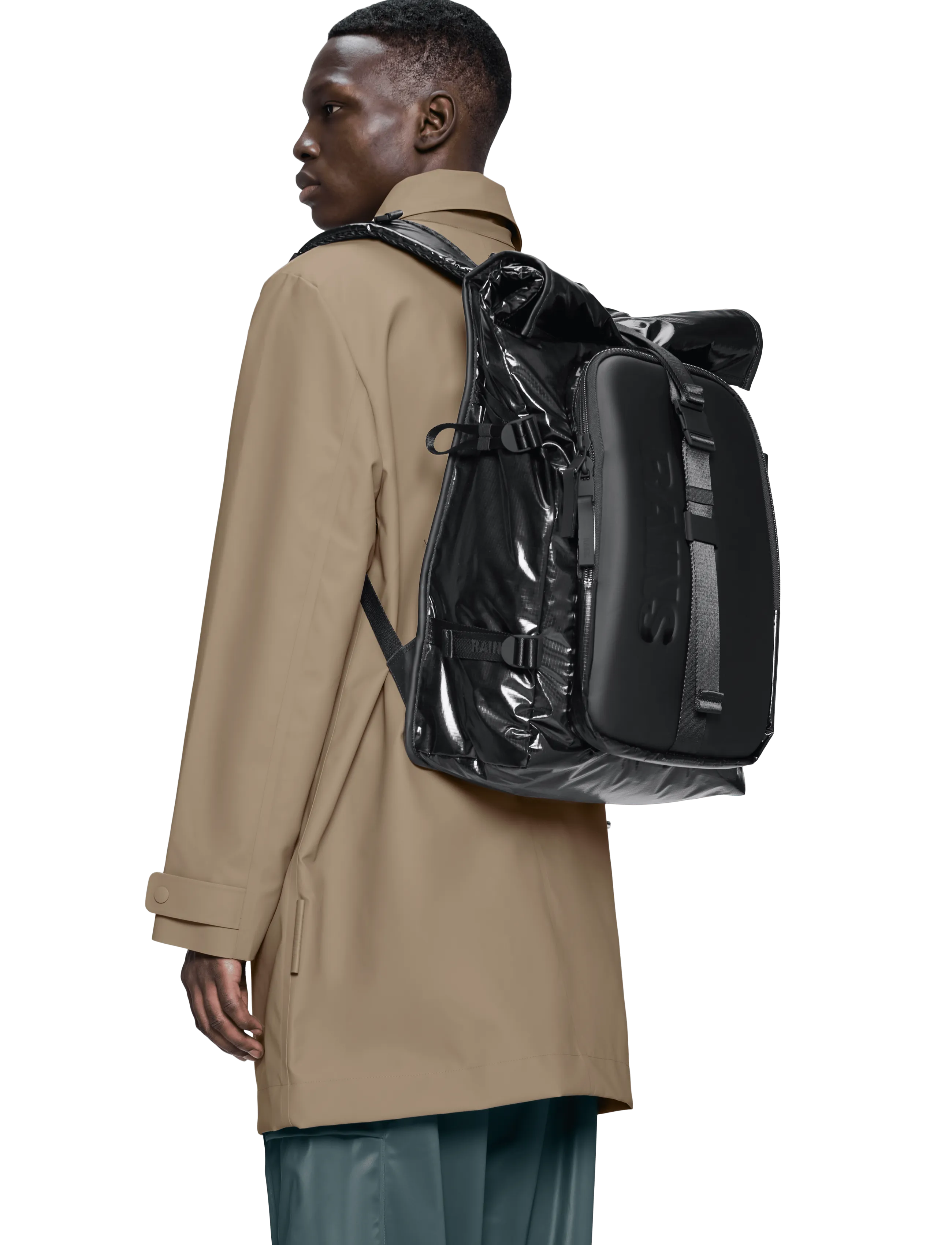 Rains Sibu Shield Backpack W3 - Säsongens färger - BLACK / black