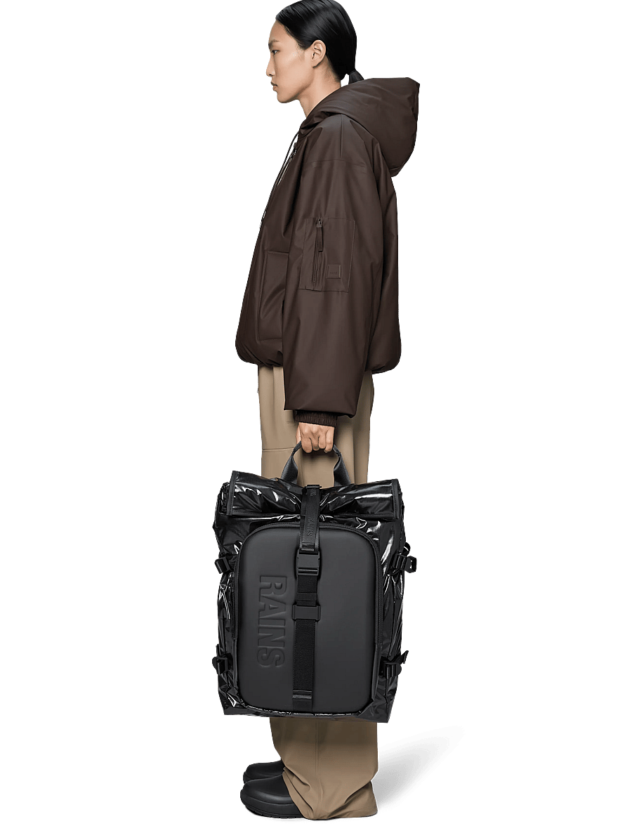 Rains - Sibu Shield Backpack W3 - plecaki rolltop - black - 4