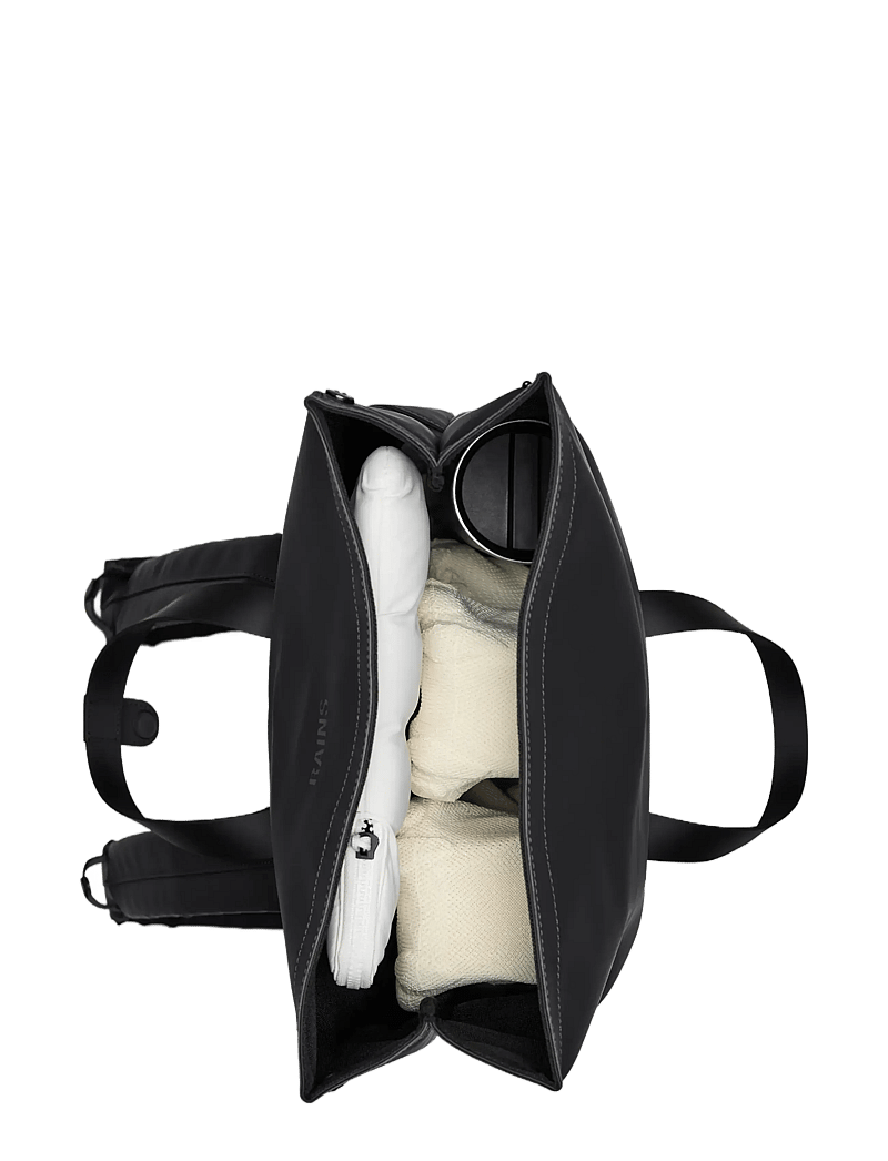 Rains - 2 Way Tote Backpack W3 - vattentäta väskor - black - 4