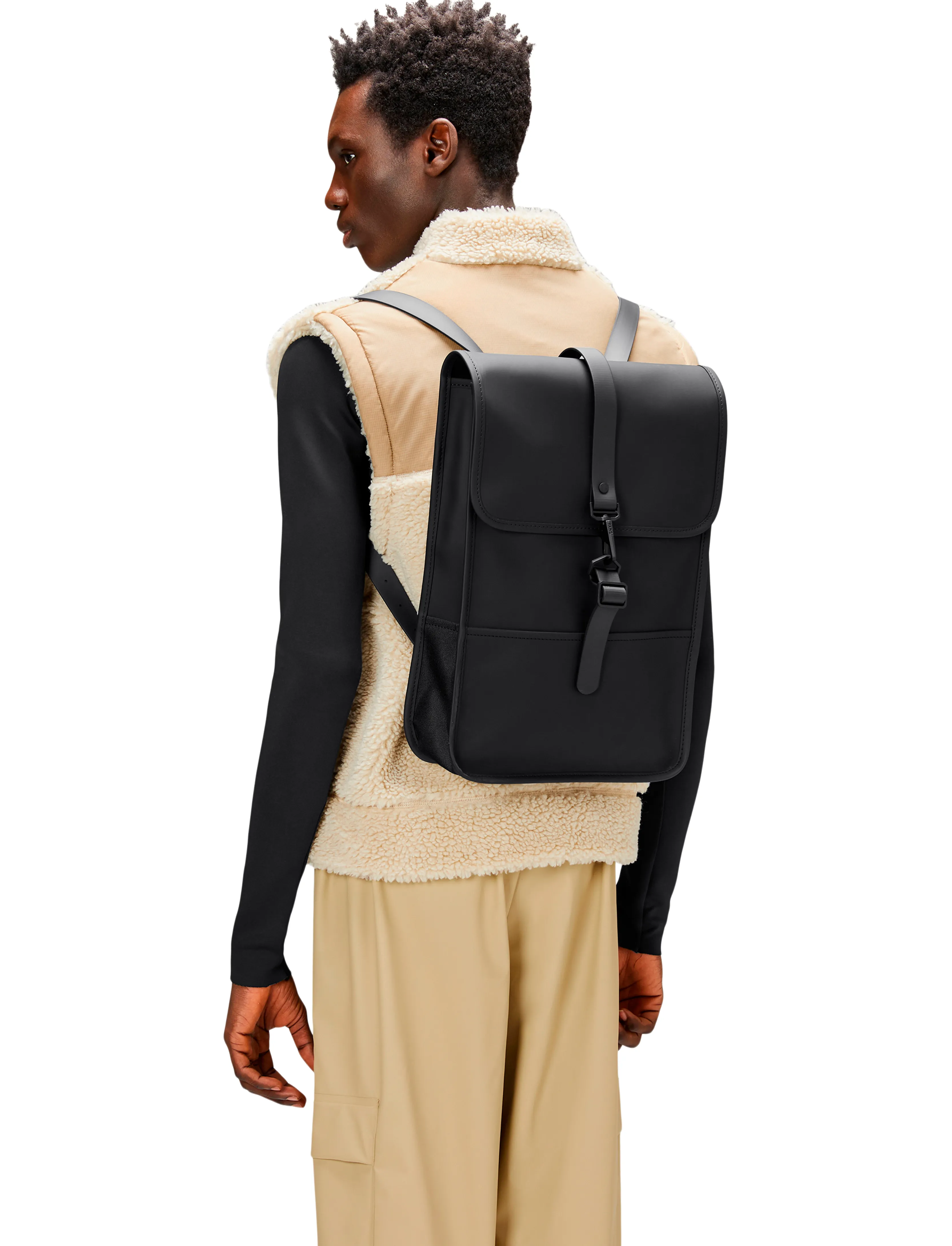 Rains Backpack Mini W3, One Size, Bags, Schwarz - Backpacks, Frauen