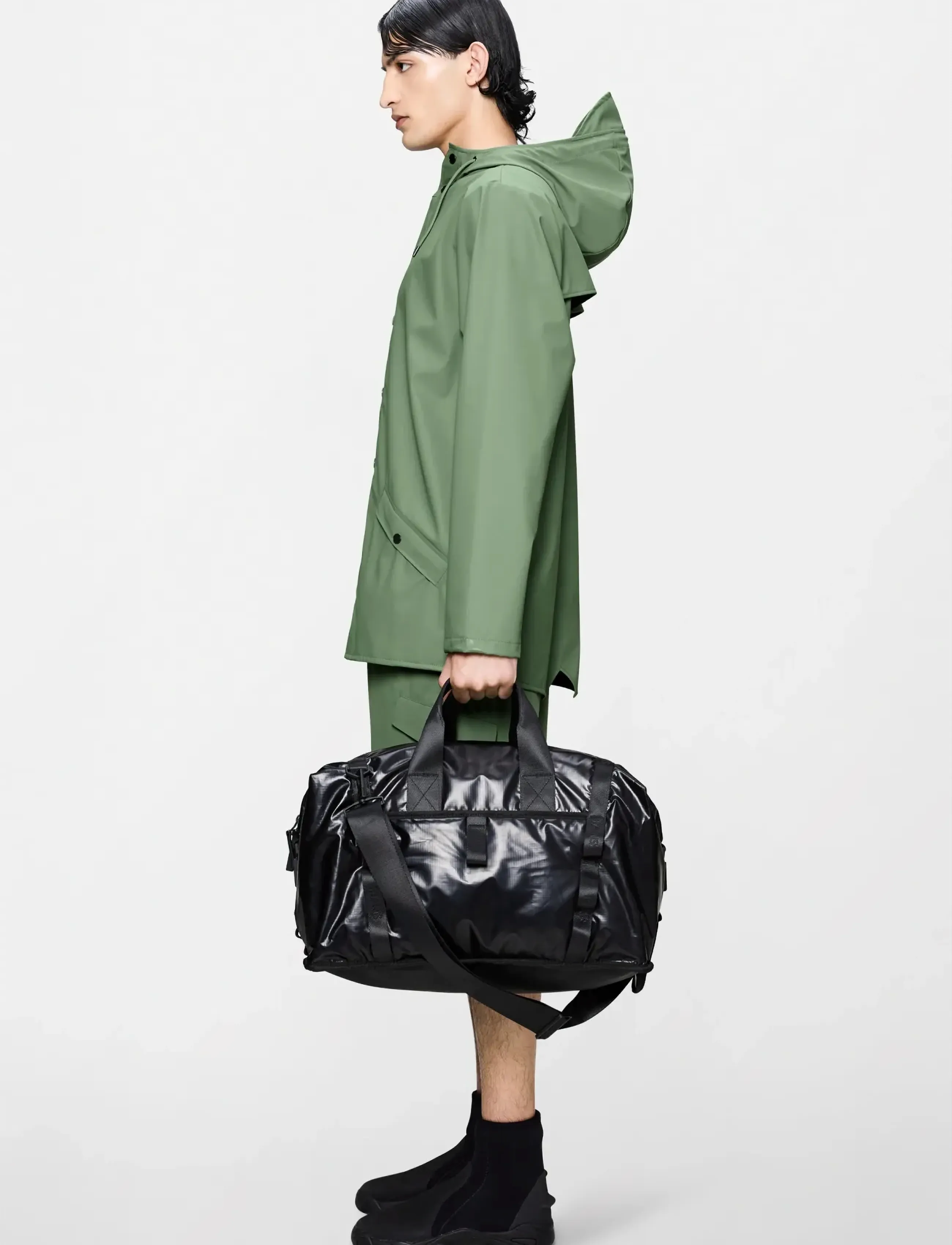 Rains Sibu Weekend Bag W3, One Size, Black, Designere > Weekend- Og Gymnastiktasker, Herre