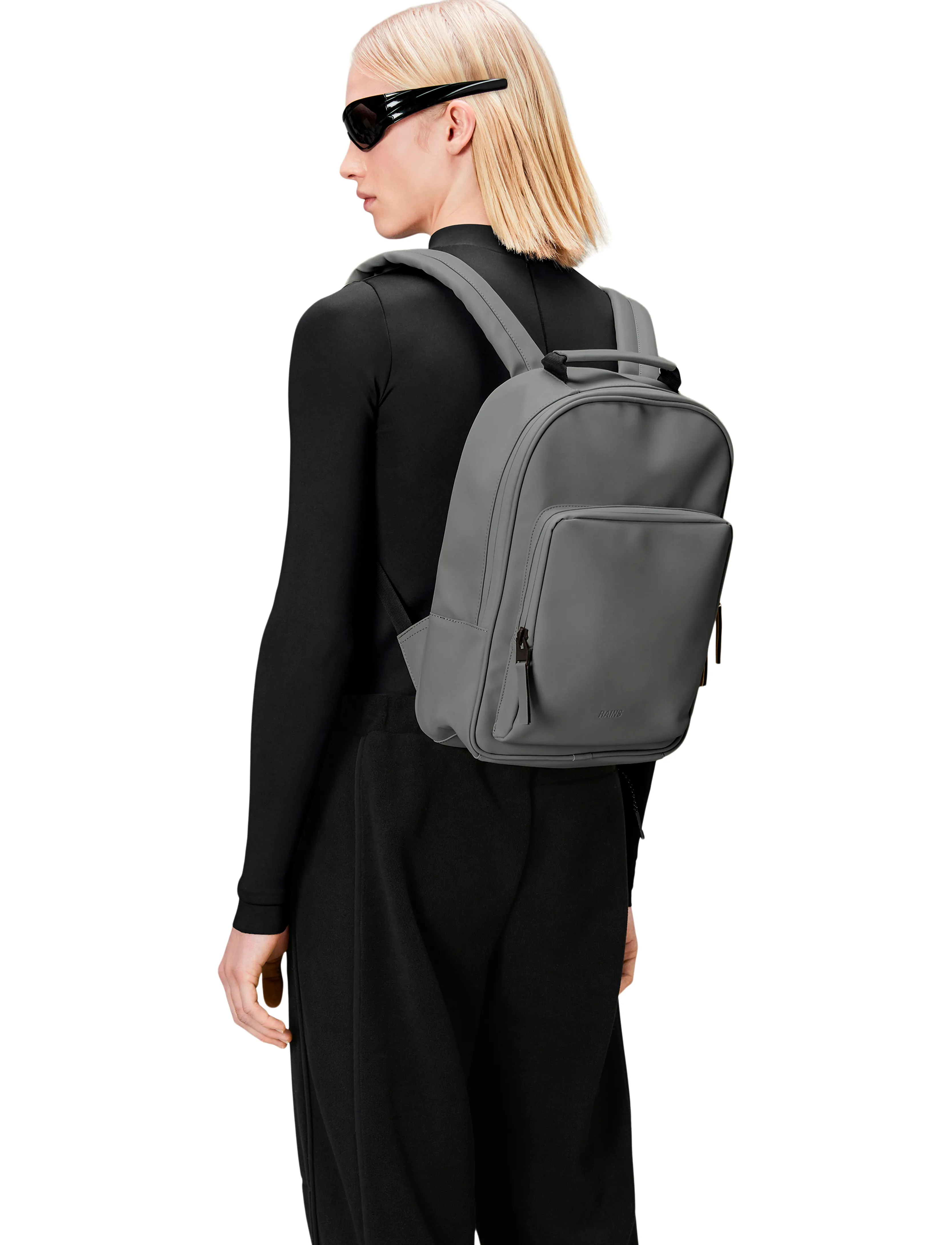 Rains Book Daypack W3, One Size, Bags, Grau - Backpacks, Frauen