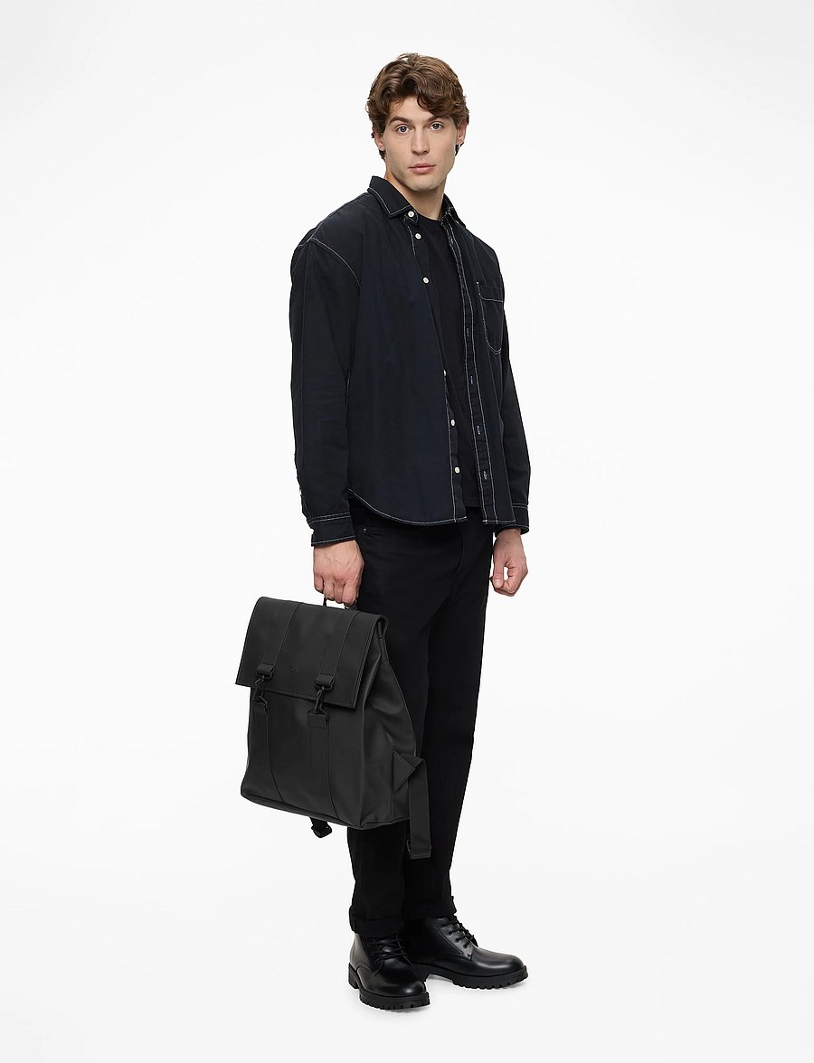 Rains - MSN Bag W3 - plecaki biznesowe - 01 black - 3