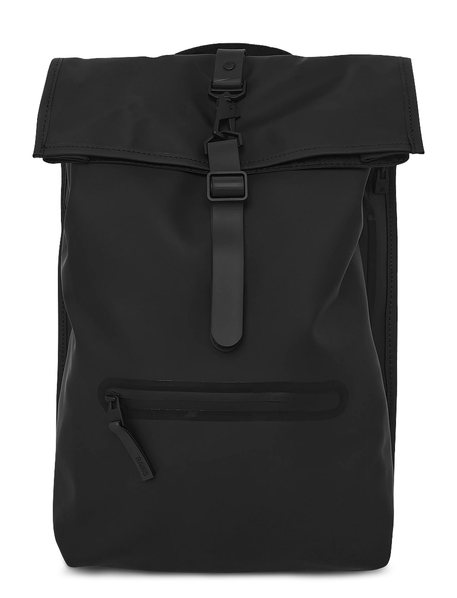 Rains - Rolltop Rucksack W3 - rolltop-rygsække - 01 black - 1