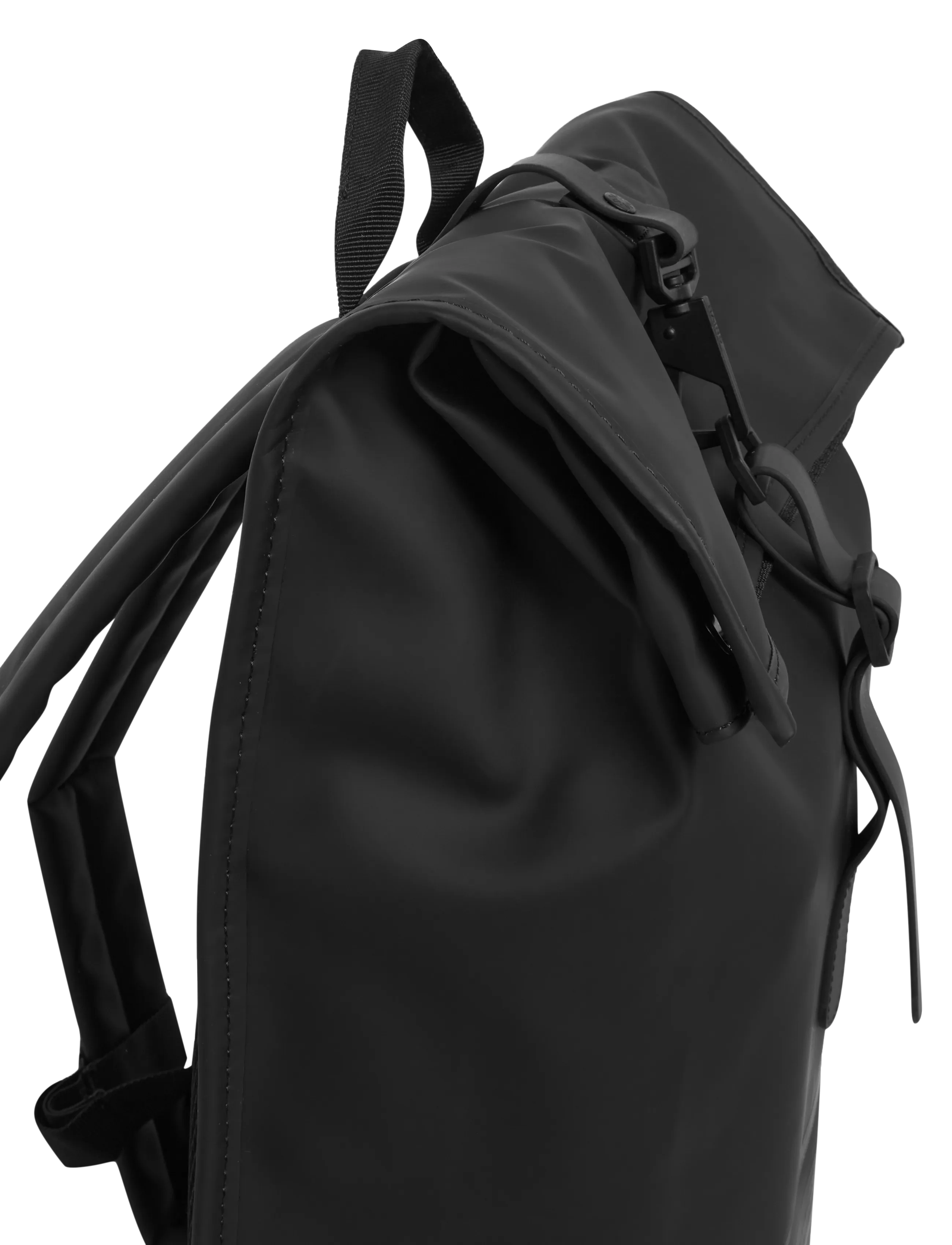 Rains - Rolltop Rucksack W3 - rolltop-rygsække - 01 black - 4