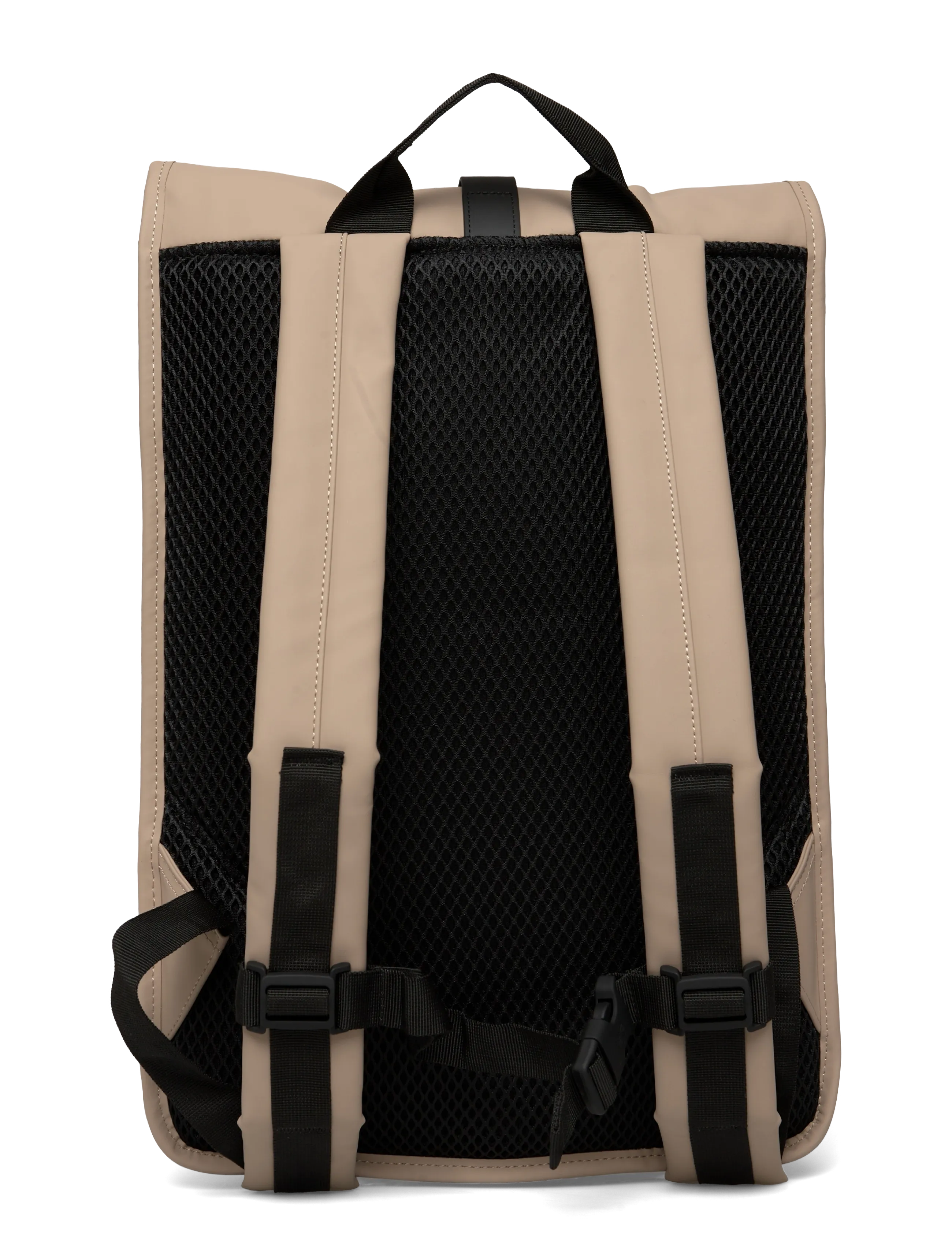 Rains - Rolltop Rucksack W3 - rolltop-ryggsäckar - beige - 1