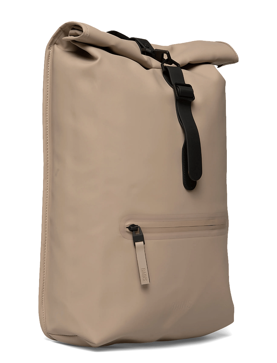 Rains - Rolltop Rucksack W3 - rolltop-ryggsäckar - beige - 2