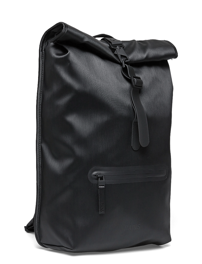 Rains - Rolltop Rucksack W3 - sacs à dos à roulettes - black grain - 2
