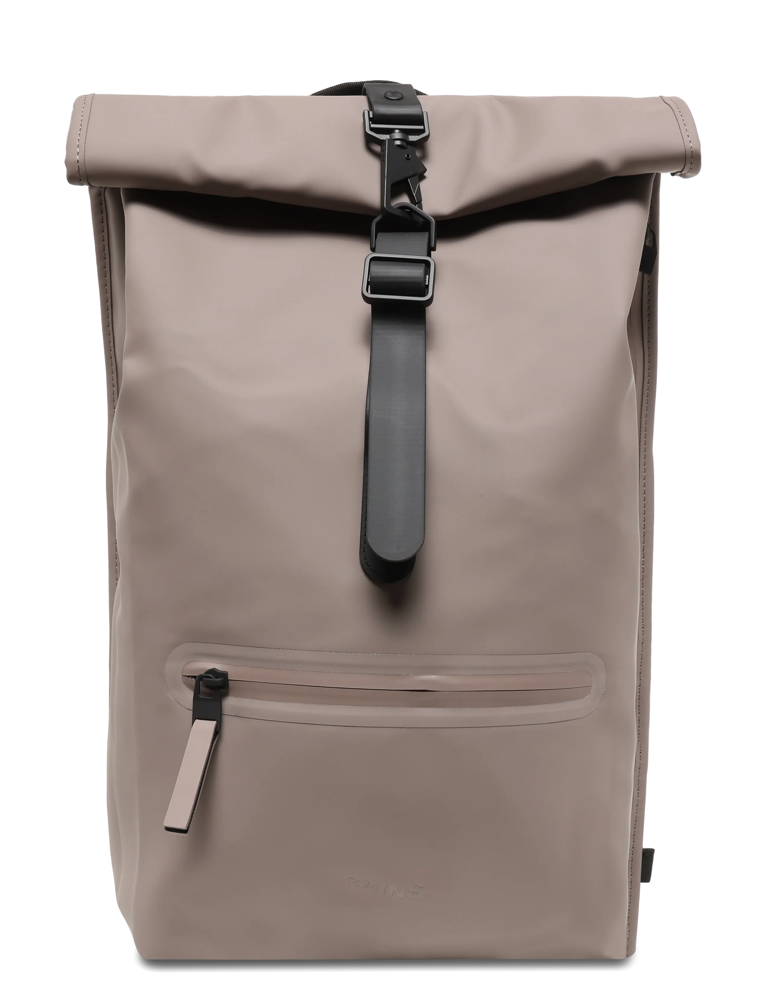 Rains Rolltop Rucksack W3, One Size, Bags, Beige - Backpacks, Frauen