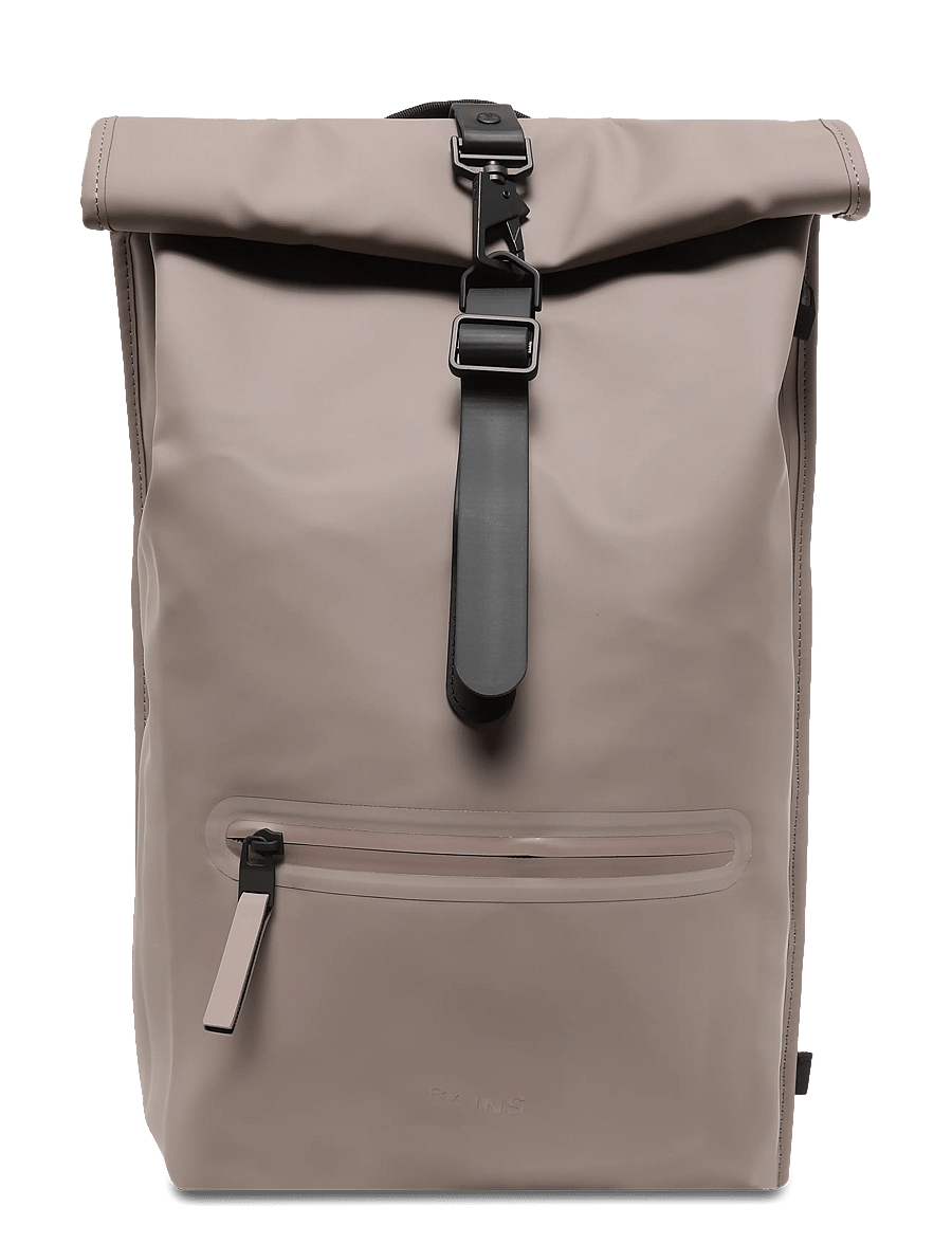 Rains - Rolltop Rucksack W3 - rucksäcke mit rollverschluss - cinder - 0