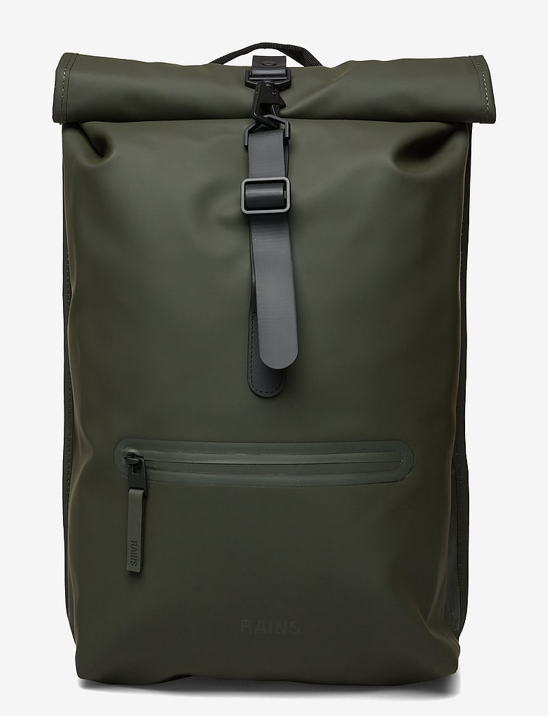 Rains - Rolltop Rucksack W3 - vattentäta väskor - green - 1