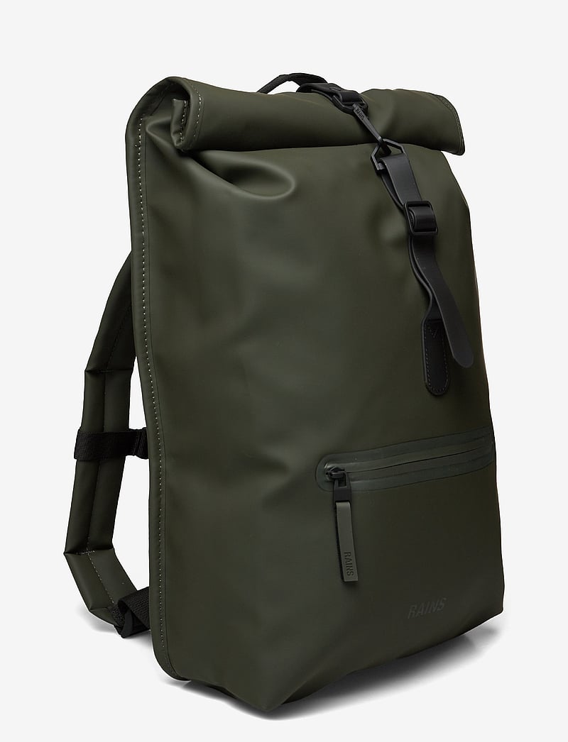Rains - Rolltop Rucksack W3 - vattentäta väskor - green - 3