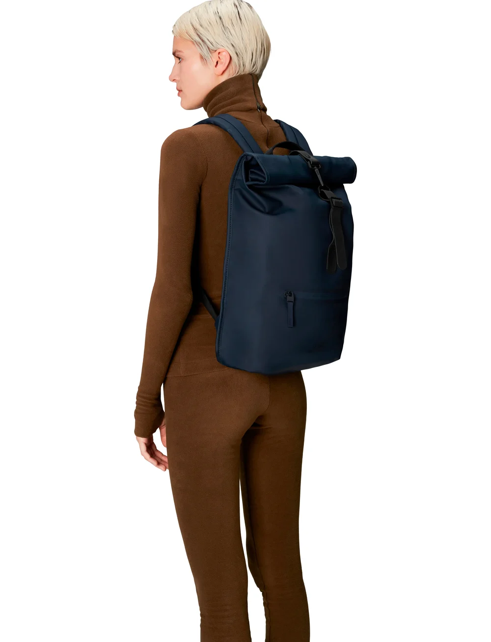 Rains - Rolltop Rucksack W3 - vattentäta väskor - navy - 5