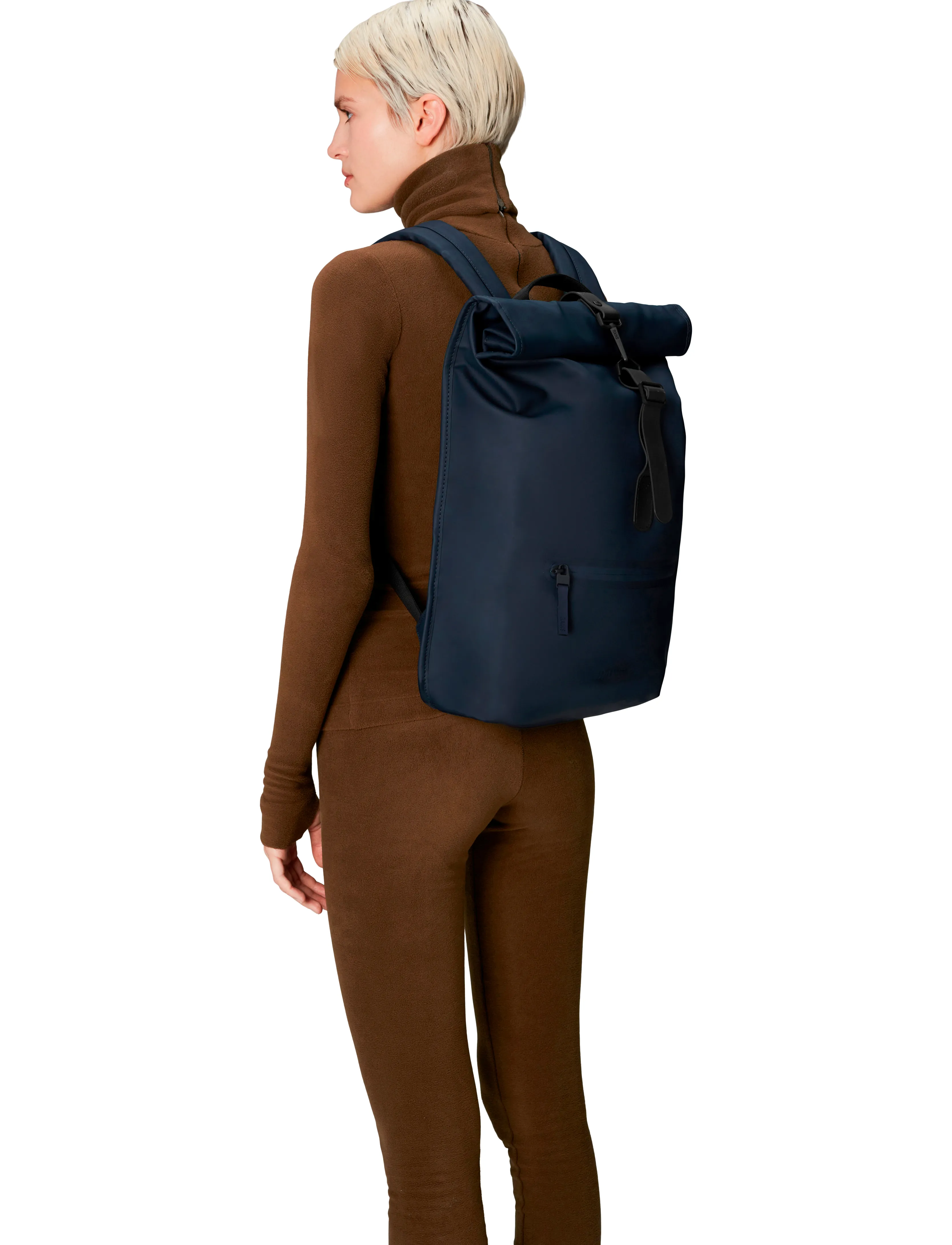 Rains - Rolltop Rucksack W3 - rolltop seljakotid - navy - 5