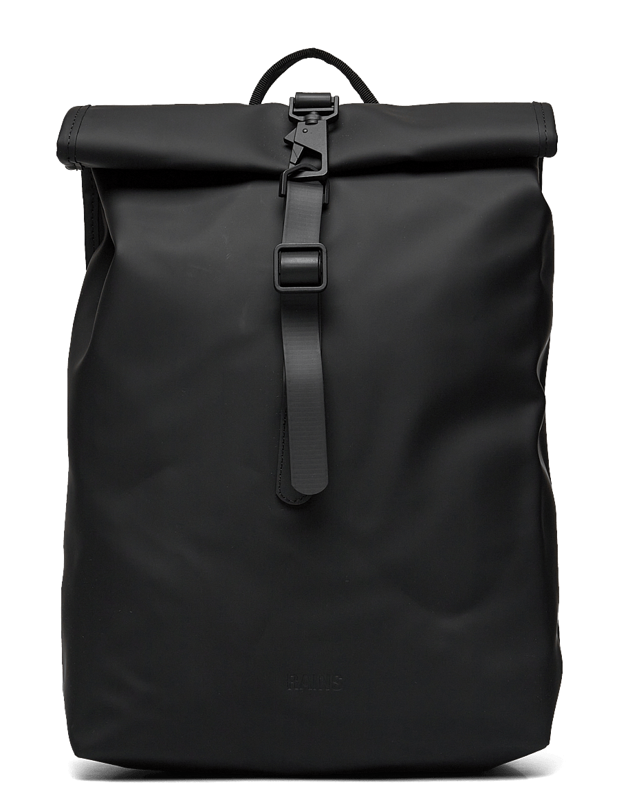 Rains - Rolltop Rucksack Mini W3 - rucksäcke mit rollverschluss - black - 1