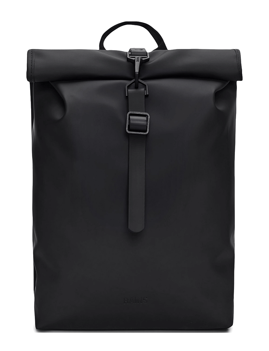 Rains - Rolltop Rucksack Mini W3 - rucksäcke mit rollverschluss - black - 4