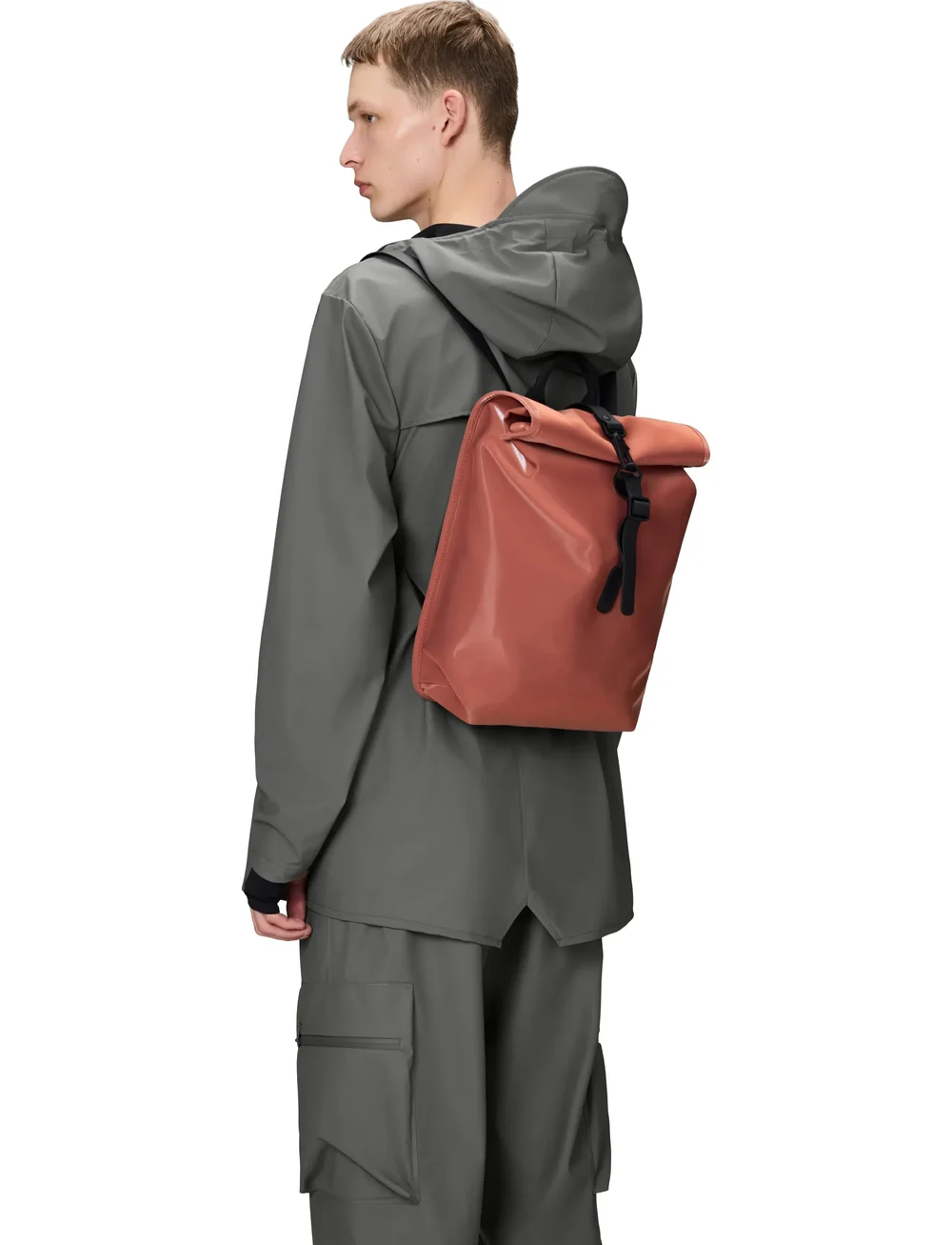 Rains - Rolltop Rucksack Mini W3 - wasserdichte taschen - honor - 5