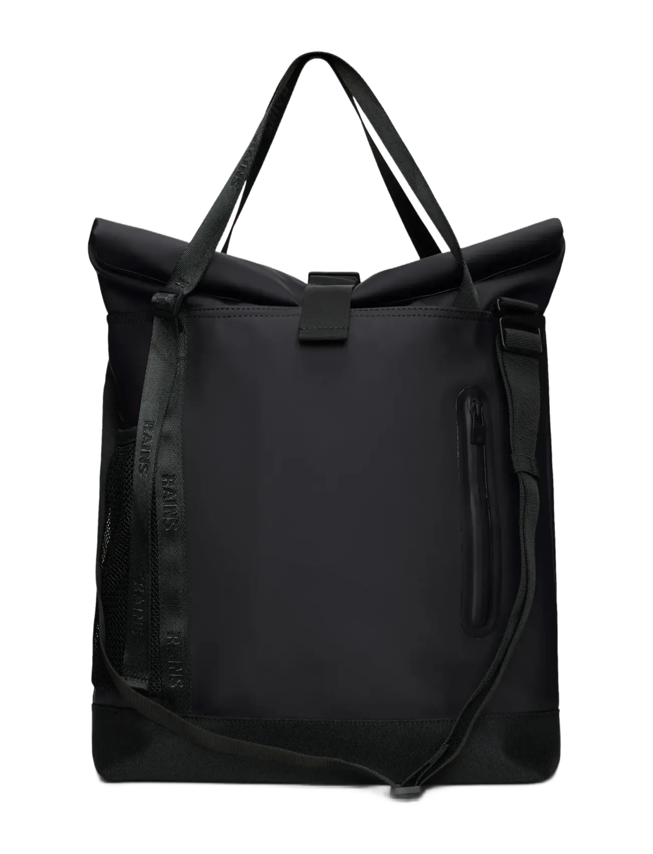 Rains - Trail Rolltop Tote Bag W3 - waterproof bags - black - 2