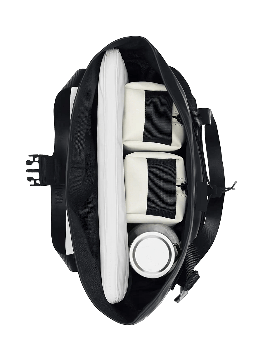 Rains - Trail Rolltop Tote Bag W3 - wasserdichte taschen - black - 3